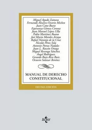 MANUAL DE DERECHO CONSTITUCIONAL 2019 TECNOS