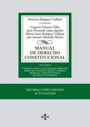 MANUAL DE DERECHO CONSTITUCIONAL TECNOS 2019