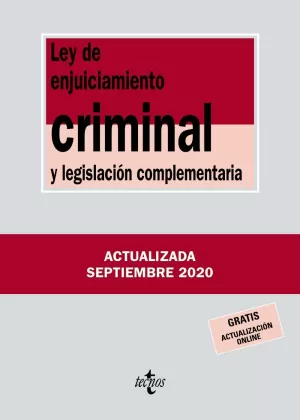 LEY DE ENJUICIAMIENTO CRIMINAL Y LEGISLACIÓN COMPLEMENTARIA 2020