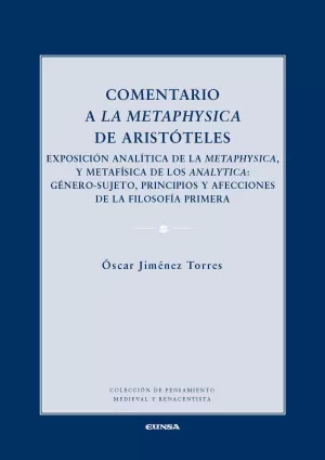 COMENTARIO A LA METAPHYSICA DE ARISTOTELES