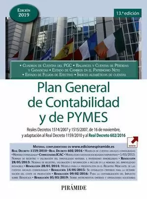 PLAN GENERAL DE CONTABILIDAD Y DE PYMES 2019 PIRAMIDE