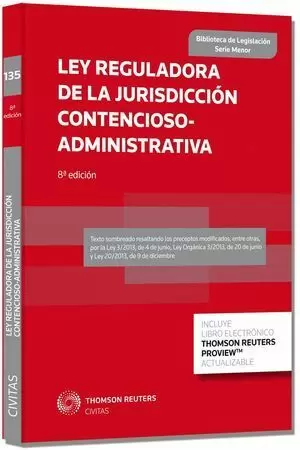 LEY REGULADORA DE LA JURISDICCIÓN CONTENCIOSO-ADMINISTRATIVA (PAPEL + E-BOOK)