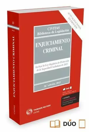 ENJUICIAMIENTO CRIMINAL 2015
