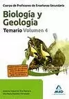 BIOLOGIA Y GEOLOGIA TEMARIO VOLUMEN 4