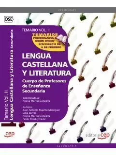 LENGUA CASTELLANA Y LITERATURA TEMARIO II 2012 CEP CUERPO DE MAESTROS DE EDUCACION SECUNDARIA