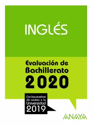 INGLÉS. EVALUACION BACHILLERATO 2020