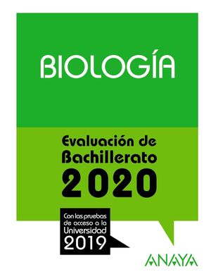 BIOLOGÍA. EVALUACION BACHILLERATO 2020