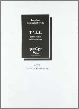 TALE 1 TEST ANALISIS LECTOESCRITURA