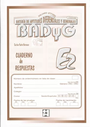 CUADERNO DE RESPUESTAS BADYG E2