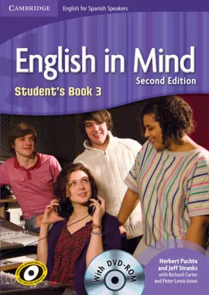 ENGLISH IN MIND 3 STUDENT'S BOOK WITH DVD-ROM FOR SPANISH SPEAKERS