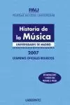 SELECTIVIDAD HISTORIA DE LA MUSICA 07 UNIVERSIDADES DE MADRID