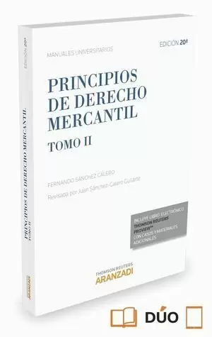 PRINCIPIOS DE DERECHO MERCANTIL TOMO II  20 EDIC/2015 ) * ARANZADI *