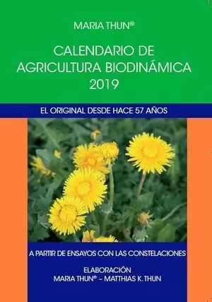 CALENDARIO DE AGRICULTURA BIODINAMICA 2019