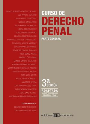 CURSO DE DERECHO PENAL PARTE GENERAL 3ED EDICIONES EXPERIENCIA 2016