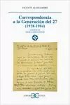 CORRESPONDENCIA GENERACION 27