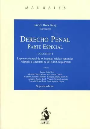 DERECHO PENAL : PARTE ESPECIAL I