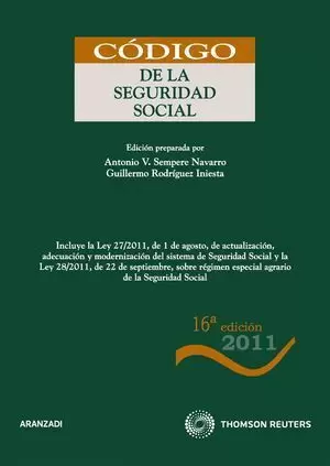 CODIGO DE LA SEGURIDAD SOCIAL 16ªED.2011